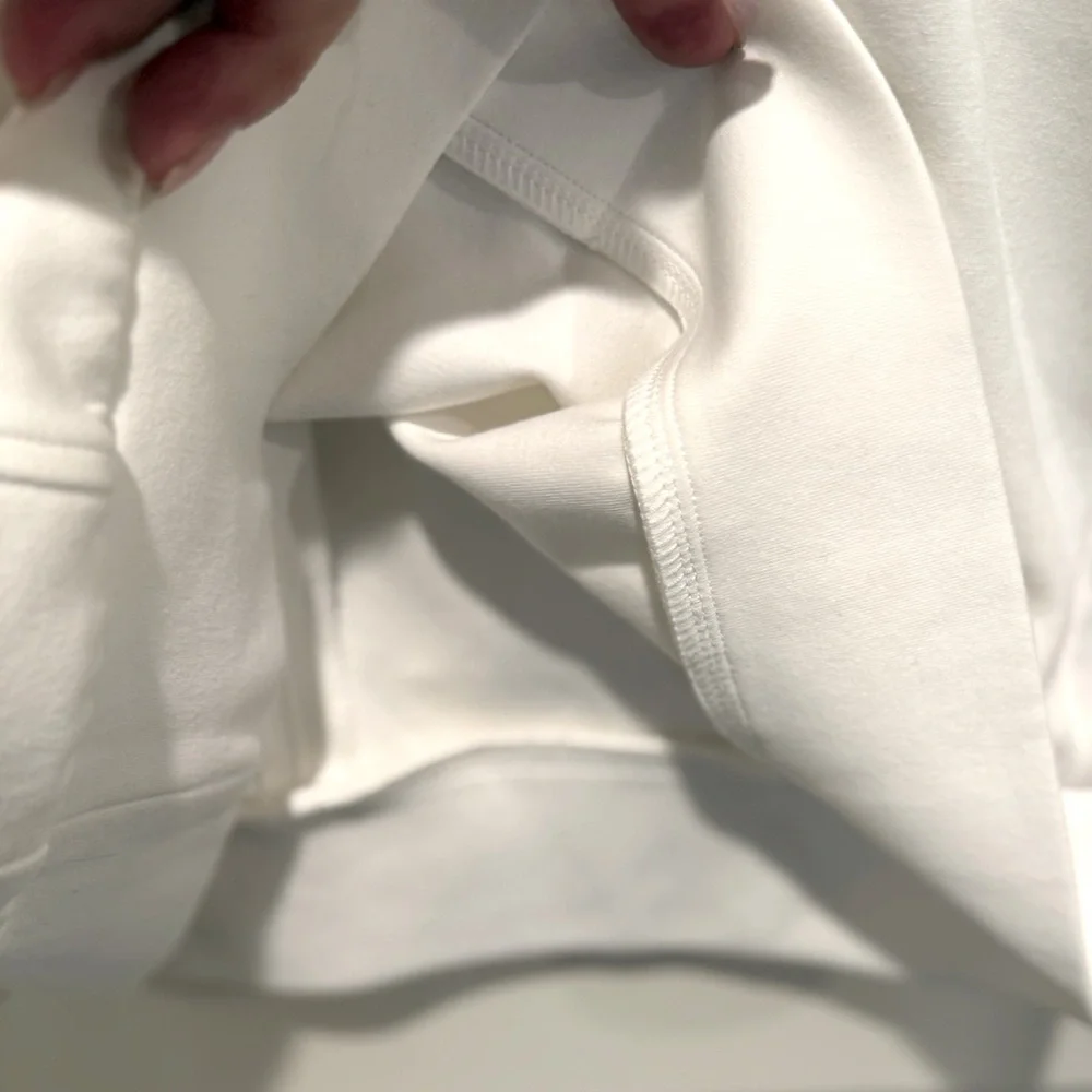 Manière De Voir EUC Size 4 Creamy White Short Sleeve Eiffel Tower Emblem Dress - Picture 8 of 10